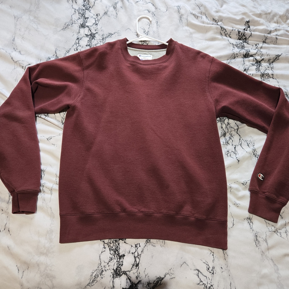 Champion Men's Burgundy Crewneck Sweater